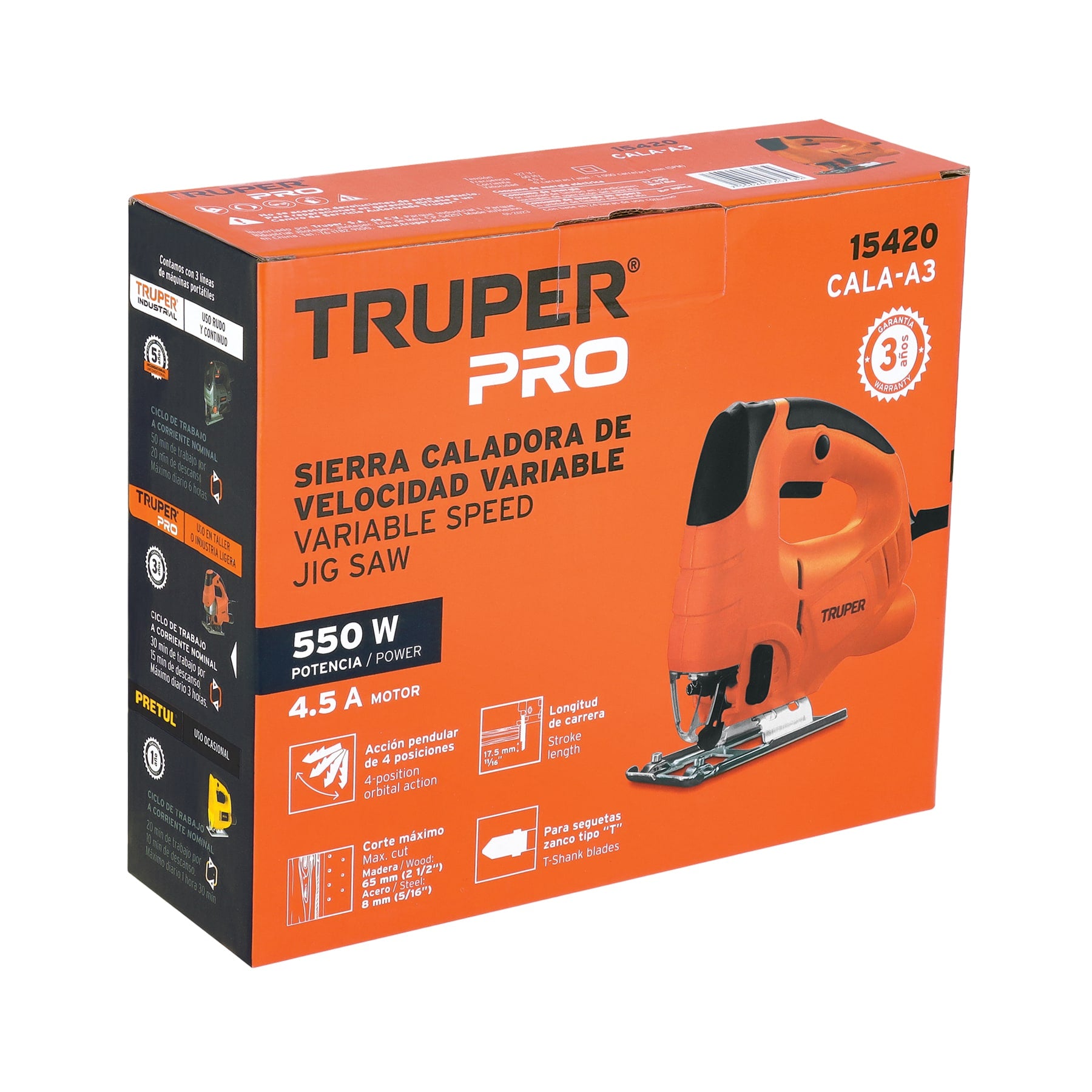 Sierra Caladora Profesional 550 W Truper