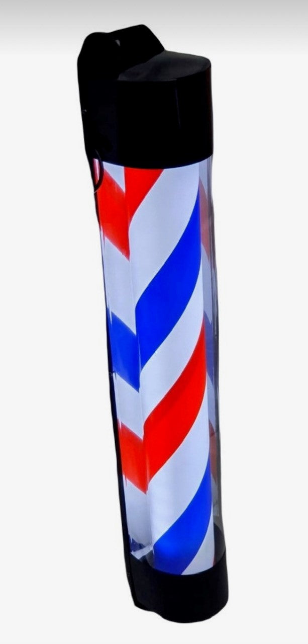 Caramelo Giratorio Para Barbería 90 Cm Poste Con Luz