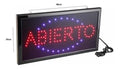 Letreroled abierto luminoso