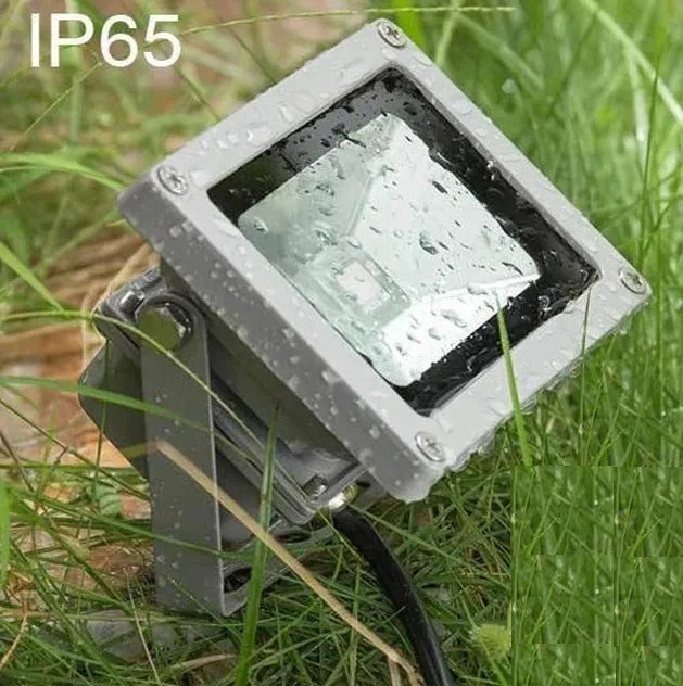 Reflector Led De 50w Exterior Blanco Frio 6500k Gris Blanco Frío