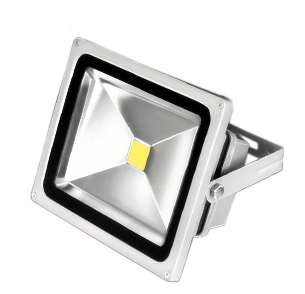 Reflector Led 30w Exterior Ip65 Luz Blanca Impermeable Gris Oscuro Blanco Frío