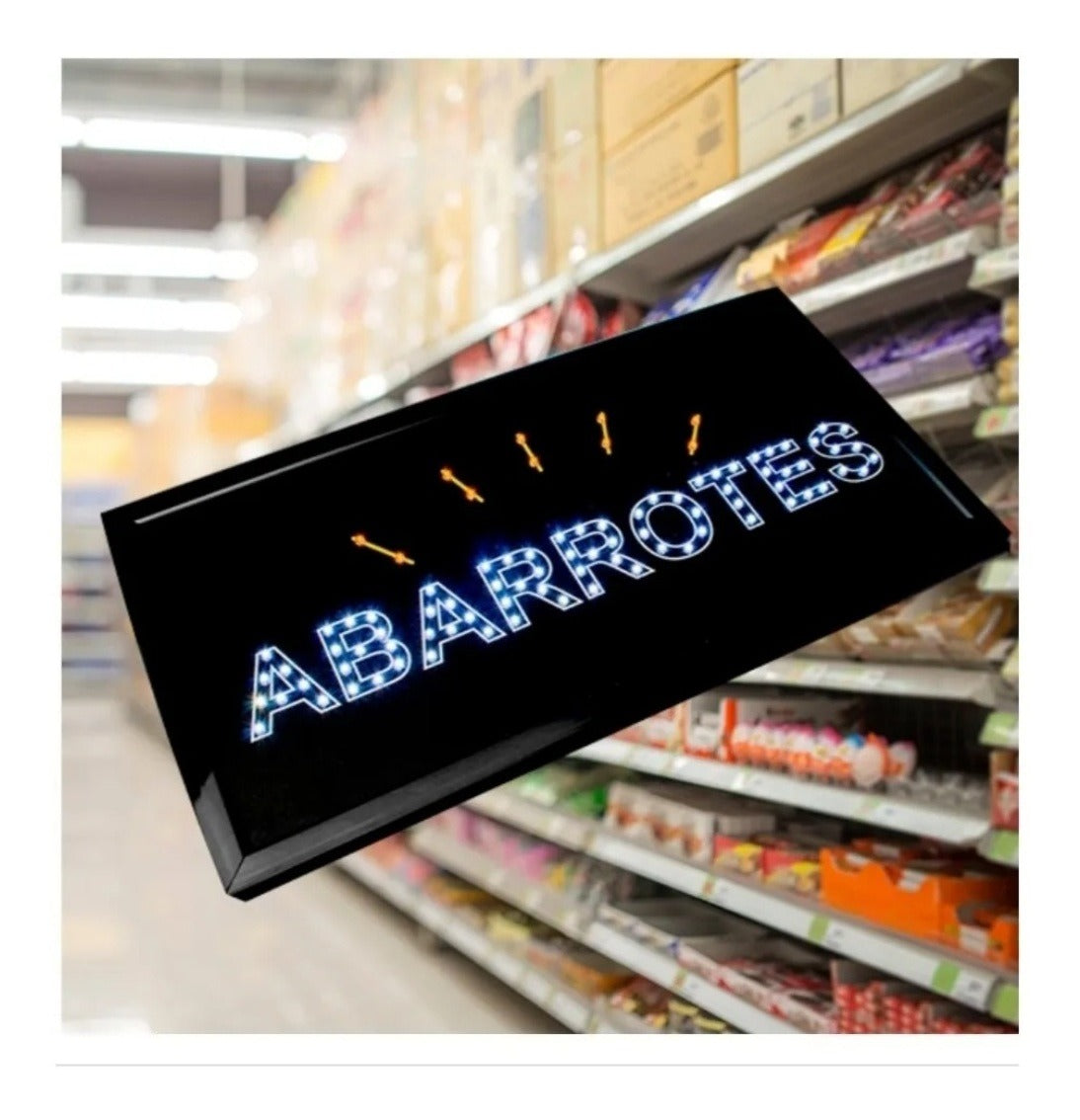 LETRERO LED ABARROTES