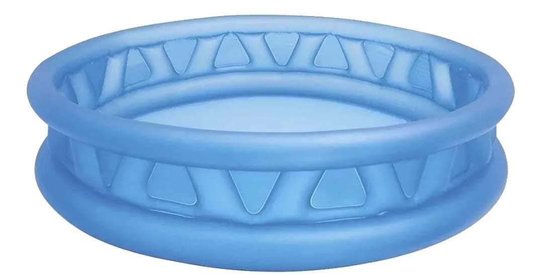 Alberca Piscina Circular Inflable Con Relieve De Niños Intex Color Azul