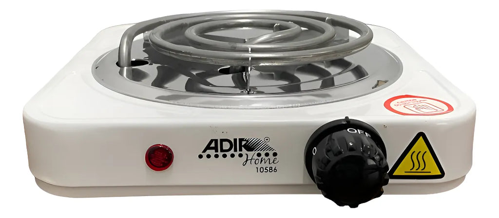 Parrilla Eléctrica 1 Quemador Termostato Adir 10586 Color Blanco