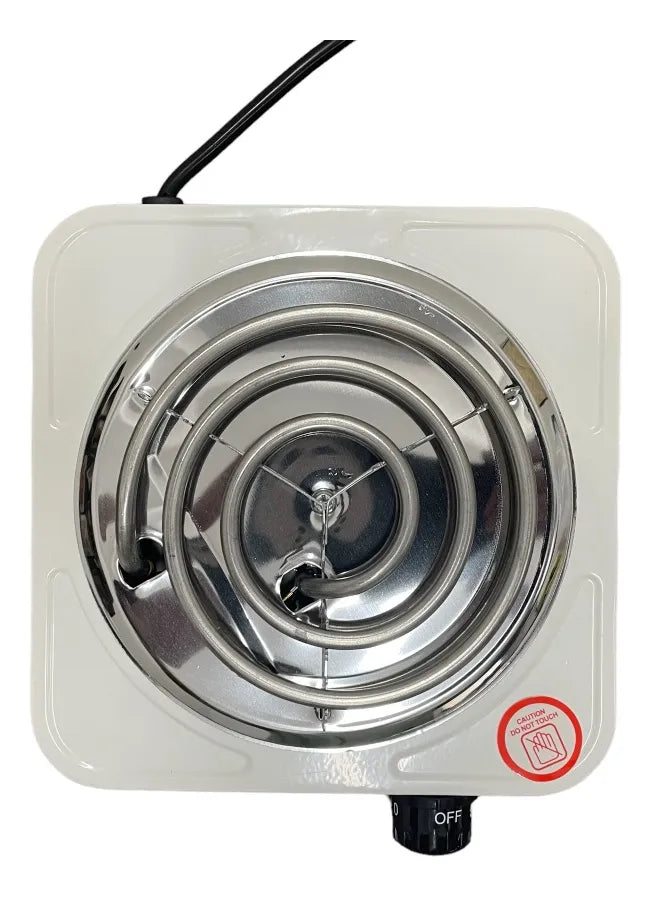 Parrilla Eléctrica 1 Quemador Termostato Adir 10586 Color Blanco