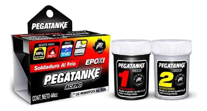 Pegamento Líquido Pegatanke Epoxi Acero