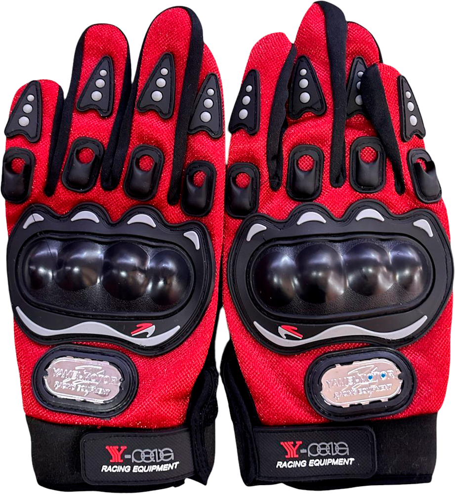 Guantes Para Motociclista Con Protección Y Antiderrapante Negro Grande