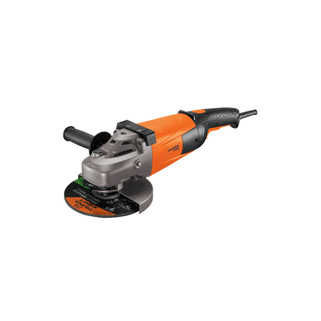 Esmeriladora angular 7", 2200W, TRUPER PRO