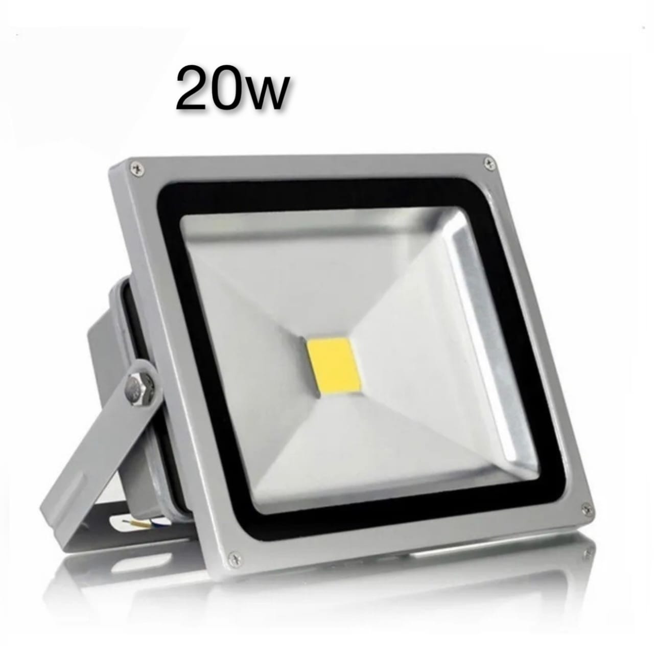 Reflector Led 20w Exterior Ip65 Luz Blanca Impermeable Gris Oscuro Blanco Frío