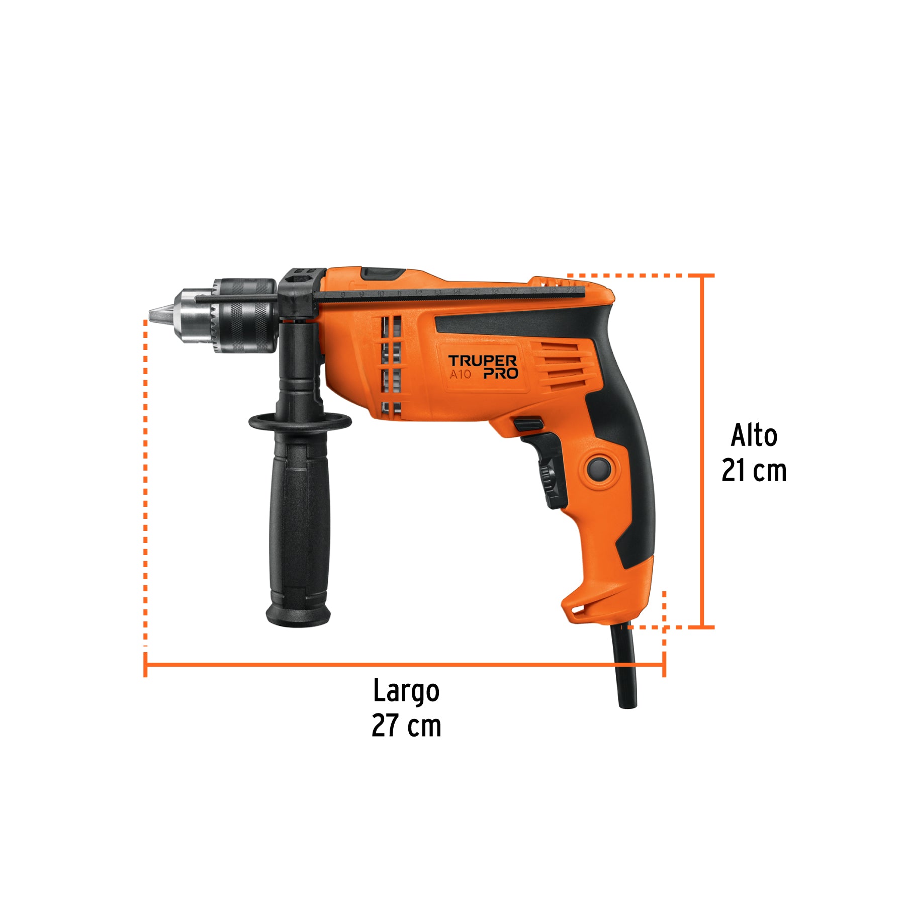 Rotomartillo 1/2" 600 W, profesional, Truper