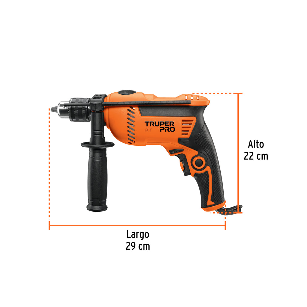 Rotomartillo 1/2" 650 W, profesional, Truper