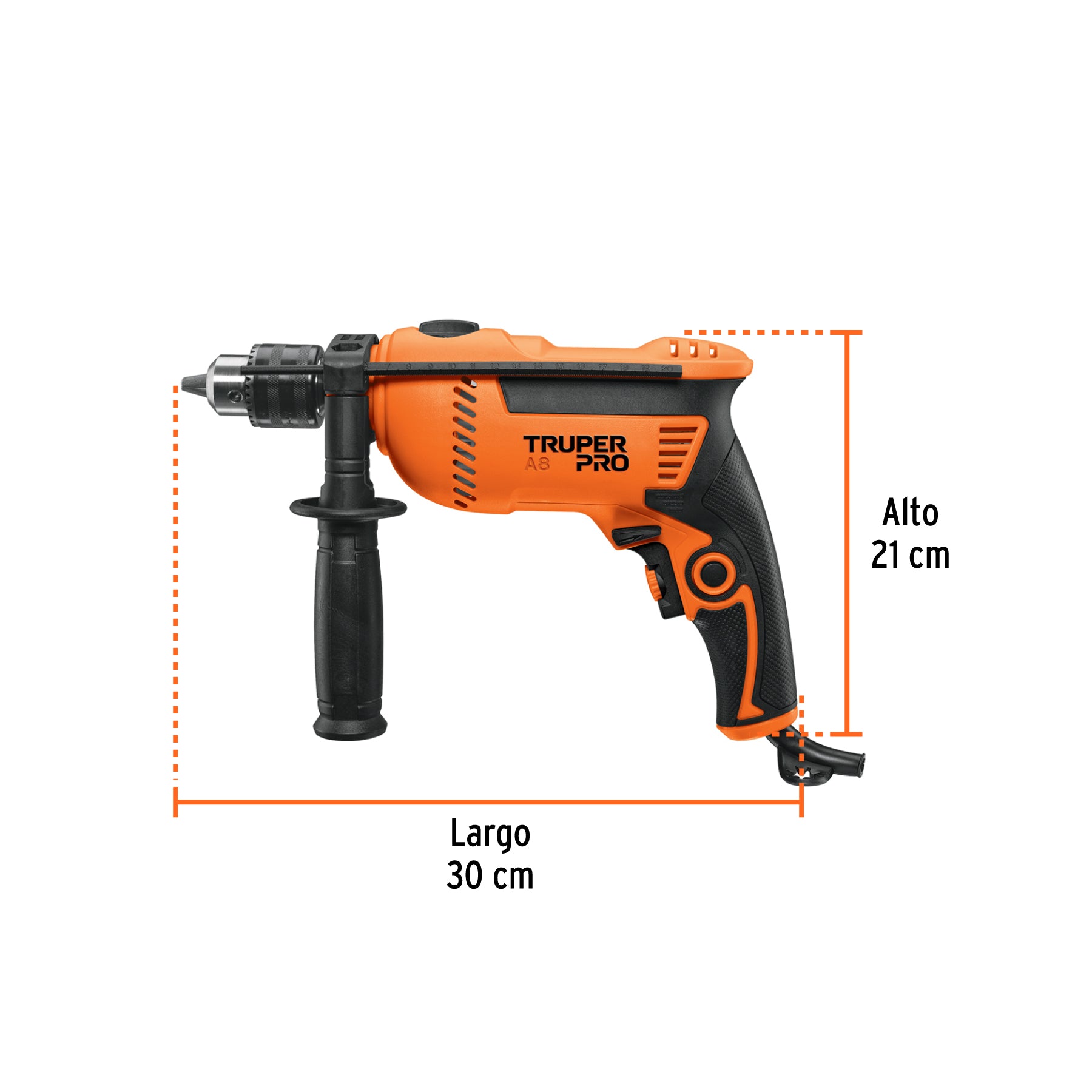 Rotomartillo 1/2" 750 W, profesional, Truper