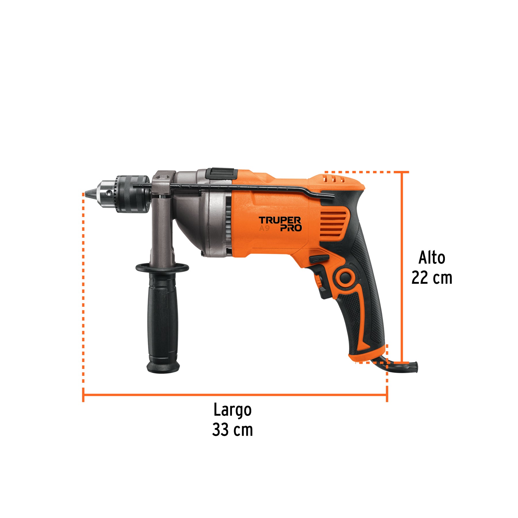 Rotomartillo 1/2" 850 W, profesional, Truper