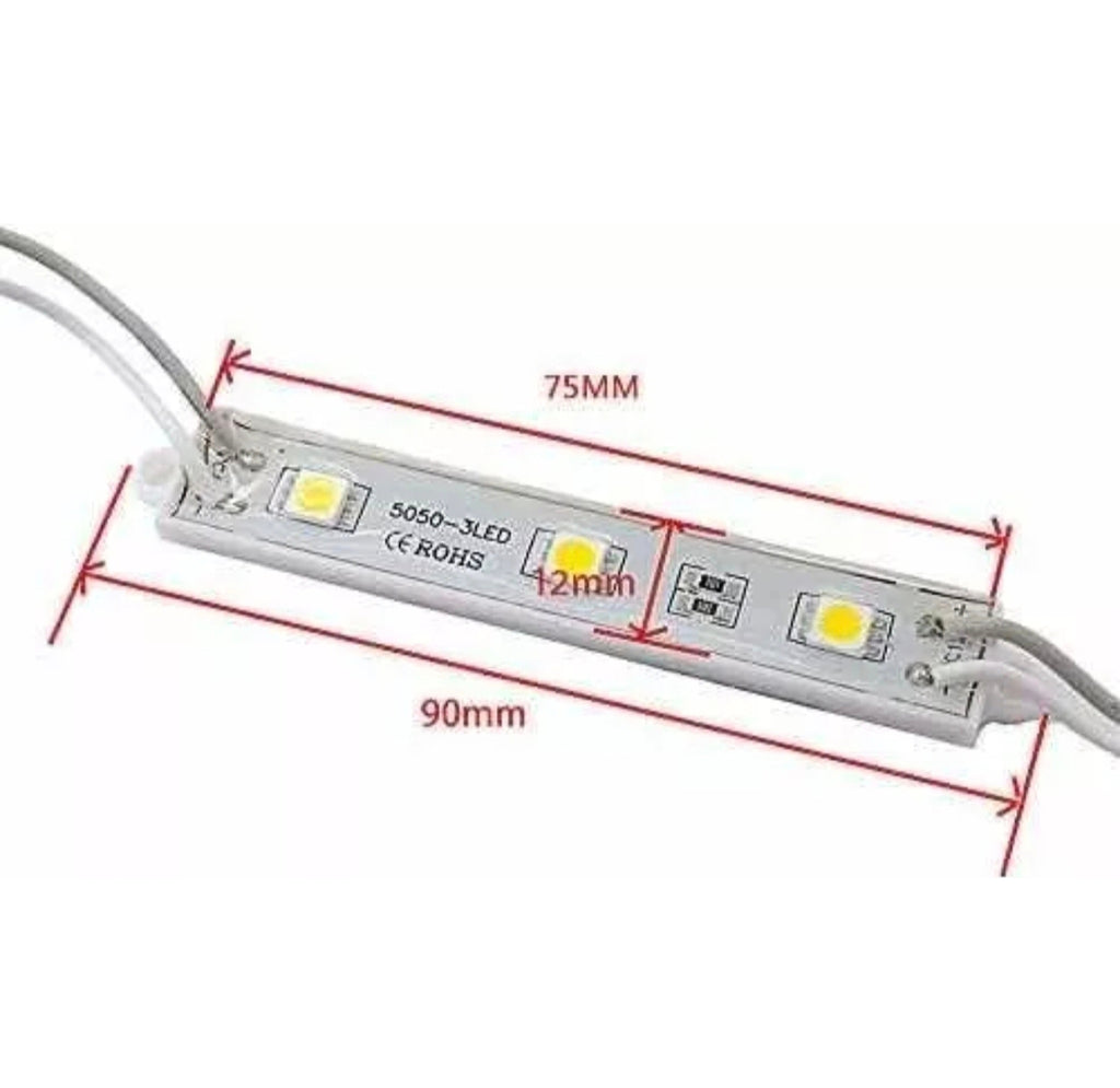 100 Módulos Led 5050 Dc12v Impermeable Para Publicidad
