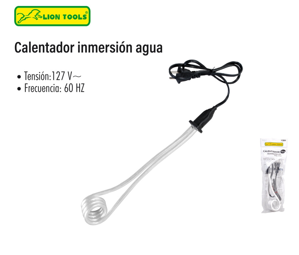 Calentador inmersión agua #4 Lion Tools
