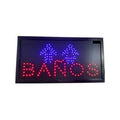 Letrero led baños luminoso