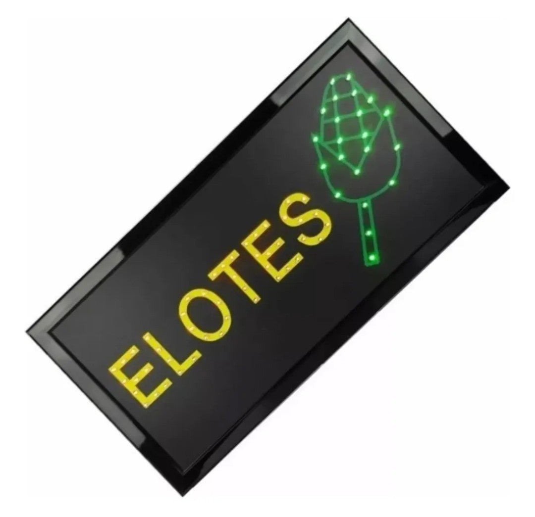 Letrero led elotes